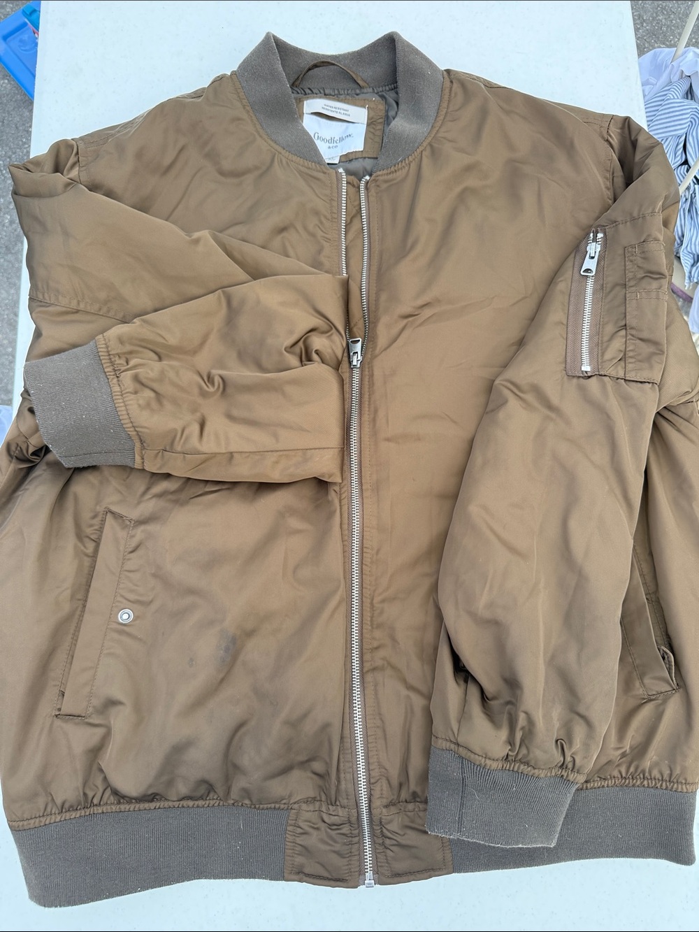 Goodfellow & Co Tan/Brown Men's Bomber Jacket